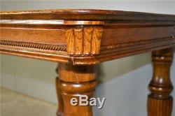 17786 Victorian Tiger Sawn Square Dining Table