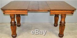 17786 Victorian Tiger Sawn Square Dining Table