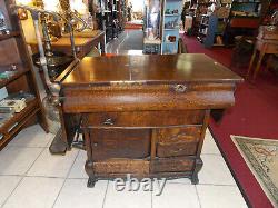 1800's Clark & Roberts Tiger Oak Doctor's Medical Exam Table PICKUP ONLY