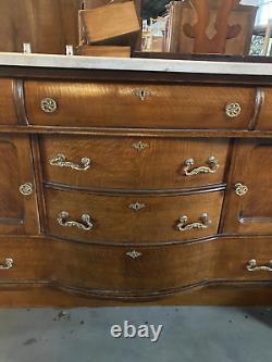 1800s Antique Sideboard Server Buffet Converted to Kitchen Island