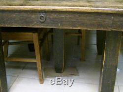 1899 Robbins Table Company 5 Leg 4 Extensions 5 Chairs Tiger Oak Table 30% OFF
