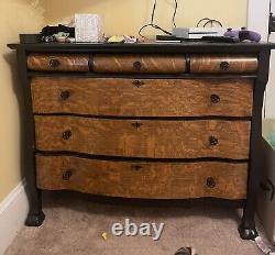 1900's Antique Tiger Oak Wood Dresser