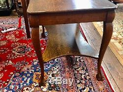 1900s Quarter Sawn Tiger Oak Library Table by The Wolverine Manufacturing Com