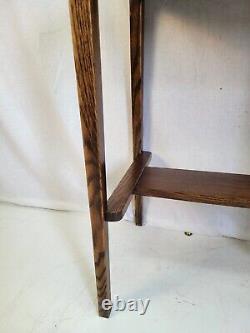 1915 American Arts & Crafts Tiger Oak Kids Desk / Hallway Table