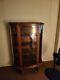 1920s China Cabinet Tiger Oak. Shelves Inside Start At 12 Inches And 8.5 Rest
