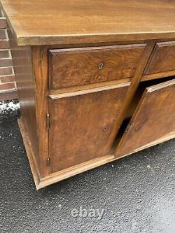 19th century Antique Tiger Oak Victorian Buffet Sideboard Server Cabinet See Pic