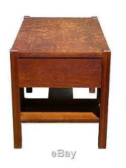 20th C Antique Arts & Crafts / Mission Oak Tiger Oak Desk