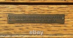 20th C Antique Arts & Crafts Tiger Oak File Cabinet Office Specialty Mfg Co