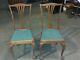 2 Signed Conant Ball Tiger Oak Dining Chairs Withball And Claw Feet