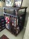 #2 Of 3 Antique Revolving Bookcases With2 Flat Shelves, Tiger Oak, Numbers, Casters