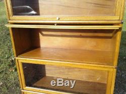5 Stack Tiger Oak Macey Barrister Bookcase Antique