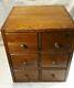 6 Drawer Index File Library Tiger Oak Cabinet Dovetail Constructionbell Tel