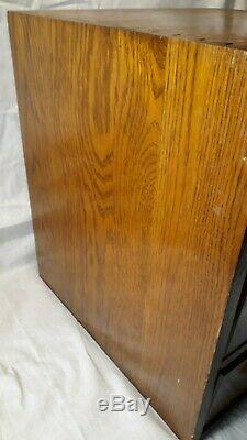 6 Drawer Index File Library Tiger Oak Cabinet DOVETAIL ConstructionBell Tel