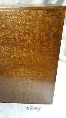 6 Drawer Index File Library Tiger Oak Cabinet DOVETAIL ConstructionBell Tel