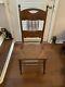 Antique American C. 1880 Tiger Oak Chair Leather Seat