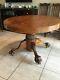 Antique Claw Foot Tiger Oak Dining Table 44. Round Original