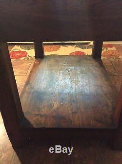 ANTIQUE INDUSTRIAL HAMILTON Wood LITHOGRAPHER TABLE Rare 1920's Tiger Oak Marble