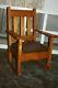Antique Mission / Arts & Craft Rocking Chair Tiger Oak Spring Upholstered Seat