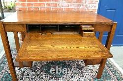 American Antique Tiger Oak 1 Drawer Art & Craft Writing Desk