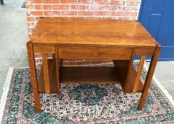 American Antique Tiger Oak 1 Drawer Art & Craft Writing Desk