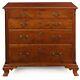 American Chippendale Tiger Maple Antique Chest Of Drawers Circa 1790