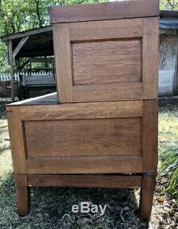 Antique1930s-40sTiger Wood OakSchoolhouseLawyer StyleFiling Cabinet
