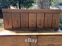 Antique1930s-40sTiger Wood OakSchoolhouseLawyer StyleFiling Cabinet