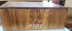 Antique 2 Drawer (3x5) Globe Tiger Oak File Cabinet Desk Top