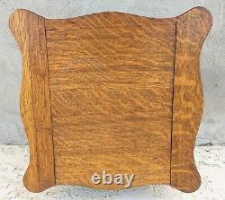 Antique American Tiger oak chamber potty chair w lifting tops 17x17x17 clean++