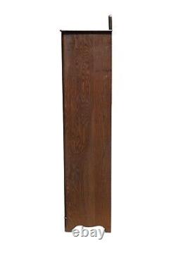 Antique Arts & Crafts Tiger Oak Larkin Single Door Bookcase / China Cabinet