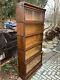 Antique Barrister Bookcase Globe Wernicke Tiger Oak