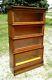 Antique Barrister Bookcase W Step Back Section 4 Stack Macey Tiger Oak 1900 Era