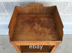 Antique Birds Eye-tiger Maple Hepplewhite Style Wash Stand-side Table