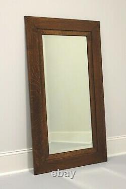 Antique Circa 1900 Quartersawn Tiger Oak Mirror