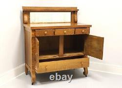 Antique Circa 1900 Victorian Era Tiger Oak Empire Style Sideboard