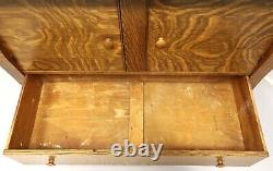 Antique Circa 1900 Victorian Era Tiger Oak Empire Style Sideboard