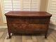 Antique Country Tiger Oak Wood Dresser Chest Of Drawers Bedside Table