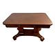 Antique Desk American Empire Writing Table Quarter Sawed Dark Oak Bottom Shelf