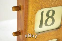 Antique Desktop Calendar, Tiger Oak Perpetual Calendar, Scotland 1900, B1444