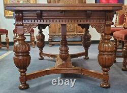 Antique Draw Leaf Dining Table, Oak, 60L, 88L, PA5671MH