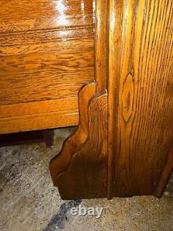 Antique Eastlake Victorian Tiger Oak FULL Size Bed