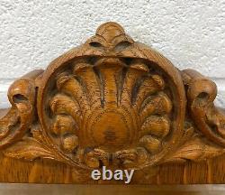 Antique Empire Style Tiger Oak Carved Claw Foot Server Buffet Sideboard