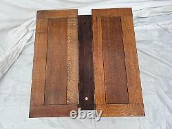 Antique Expanding Coffee Table Barley Twist Legs Quarter sawed Tiger Oak