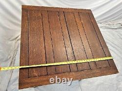 Antique Expanding Pub Dining Table Barley Twist Legs Quarter sawed Tiger Oak