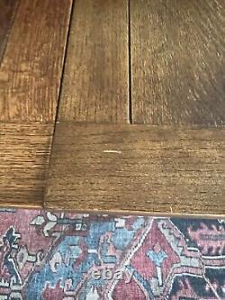 Antique Expanding Pub Kitchen Table Barley Twist Legs Quarter sawed Tiger Oak