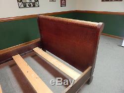Antique Furniture Roll Top Tiger Oak Bed