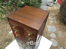 Antique Globe Stacking C1910 3 Stack Tiger Oak Original Mint File Cabinet