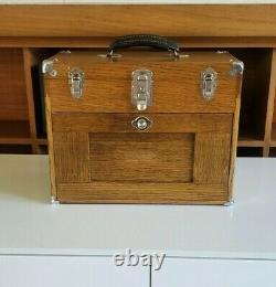 Antique H Gerstner & Sons 7 Drawer B244 Tiger Oak Machinist Tool Jewelry Chest