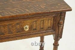 Antique Hall Table, Tiger Oak, Serving Table, Scotland 1920, B2659