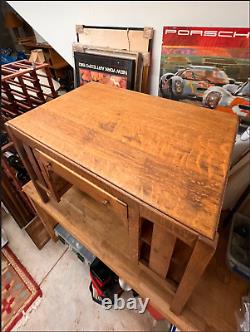 Antique LIMBERT Arts & Crafts Tiger Oak Desk